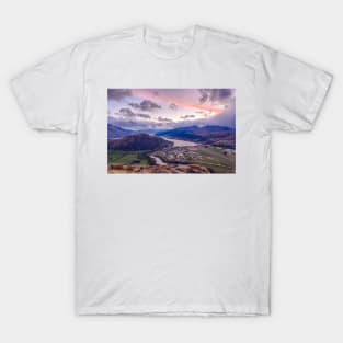 Sunset Vista: A Queenstown View from The Remarkables T-Shirt